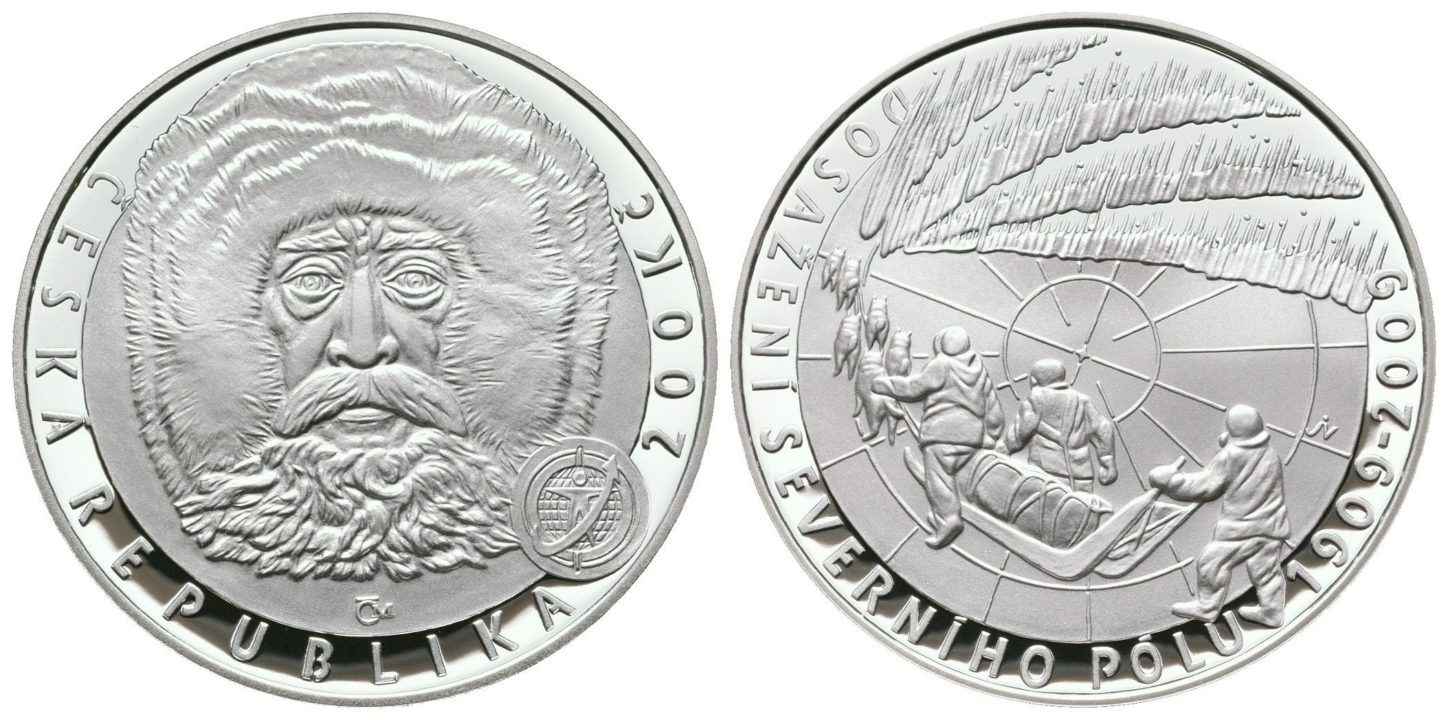 200 Kč 2009 - Dosažení severního pólu, PROOF