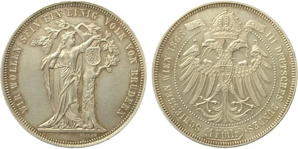 Rakouská a spolková měna, 1857 - 1892 — 1