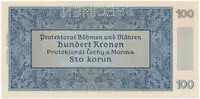 100 Koruna 1940, II. vydání, série G, SPECIMEN, Hej.33b1.S1 - fotografie 2
