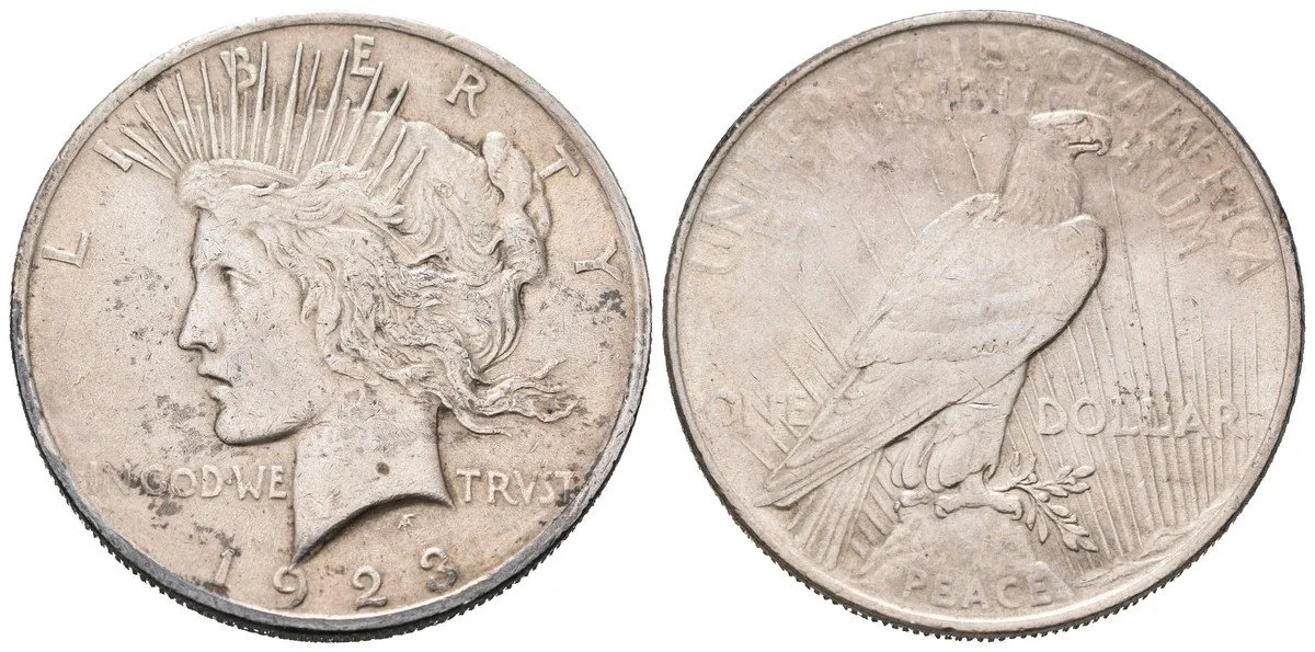 1 Dollar 1923 - Mírový, Ag 0,900 (26,73 g)