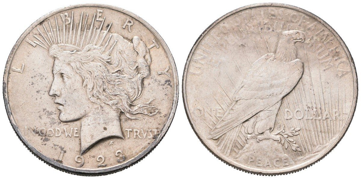 1 Dollar 1923 - Mírový, Ag 0,900 (26,73 g)