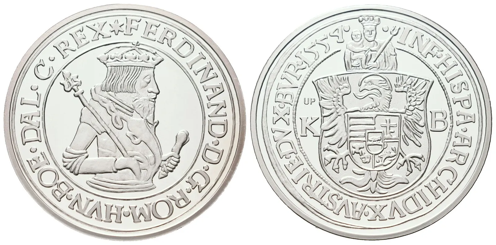 Replika - Historický 1/2 tolar - Ferdinand I. 1554