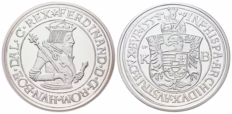 Replika - Historický 1/2 tolar - Ferdinand I. 1554