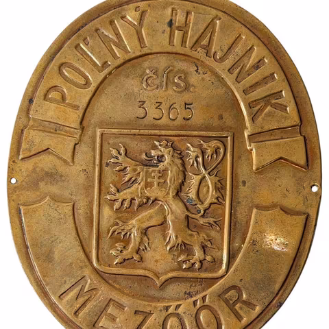 AE Plaketa b.l. - Poĺný hájnik / Mezöör, číslo 3365.