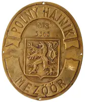 AE Plaketa b.l. - Poĺný hájnik / Mezöör, číslo 3365. — 1