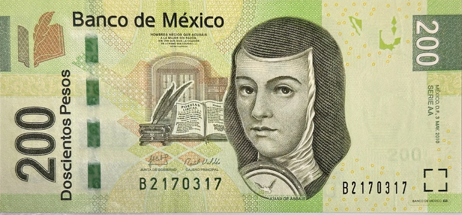 Mexiko, 200 Pesos 2010, P.125aa