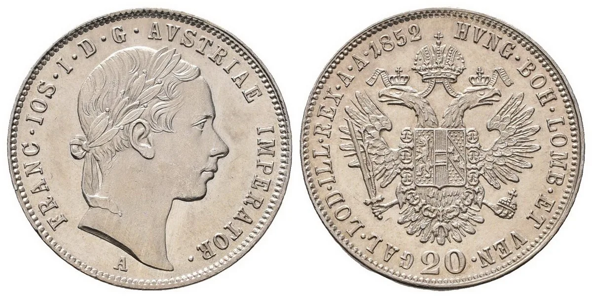 Konvenční měna, 1848 - 1857 — 1
