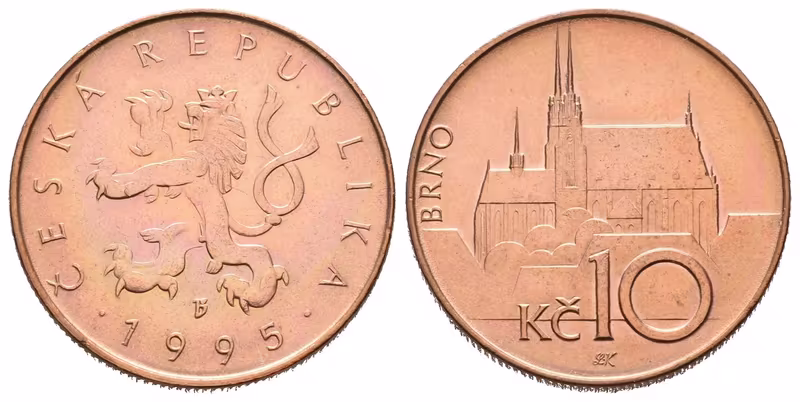 10 Koruna 1995, varianta B