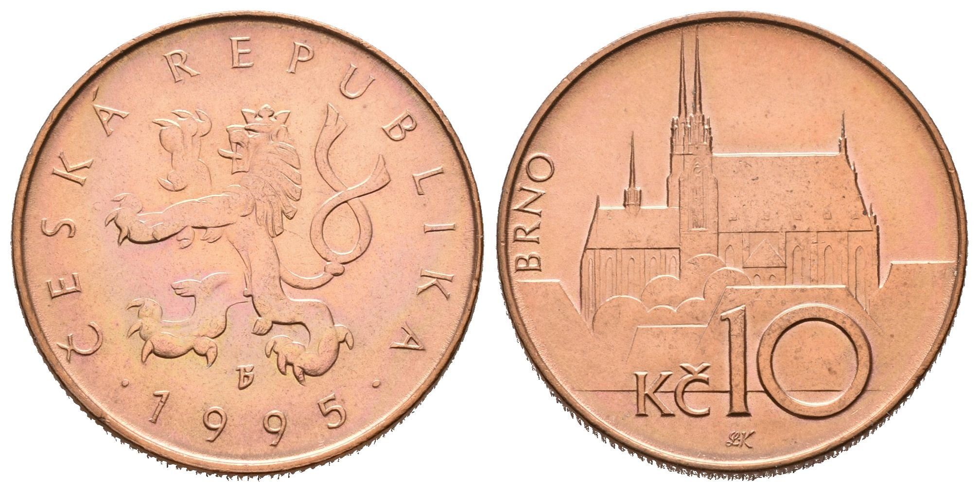 10 Koruna 1995, varianta B