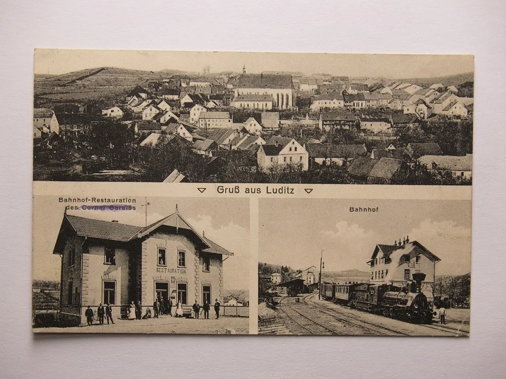 Západní Čechy,  Žlutice, Luditz, nádraží, okr. Karlovy Vary — 1
