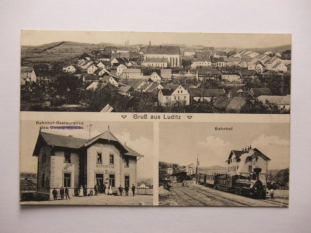 Západní Čechy,  Žlutice, Luditz, nádraží, okr. Karlovy Vary — 1