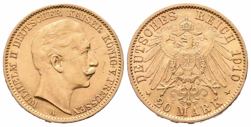 Německo, 20 Marka 1910 A