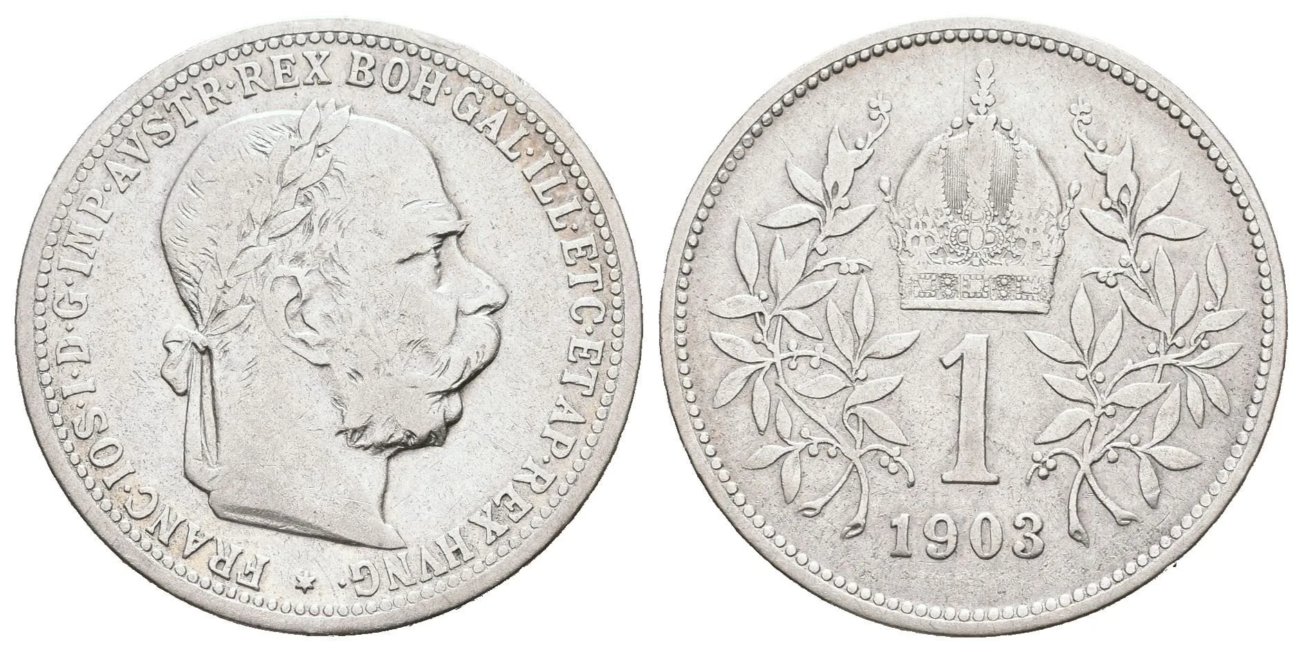 1 Koruna 1903, patina, rysky — 1
