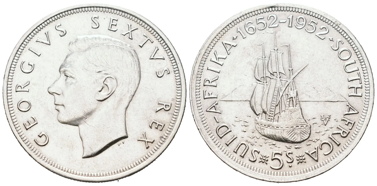Britská jižní Afrika, 5 Shilling 1952 - Pamětní