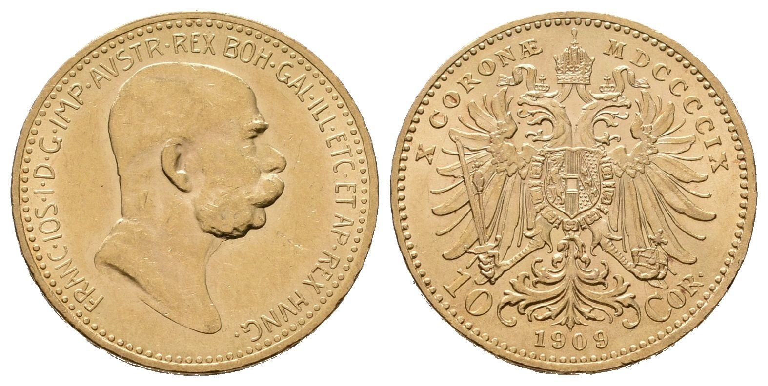 10 Koruna 1909, typ Marschall