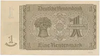 Německo - NDR, 1 DM 1948, kolkovaná, říšský 8-m číslovač, Ros.330b - fotografie 2