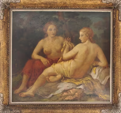 Hubert Kovařík - LESNÍ IDYLKA I olej na překližce I 120x130
