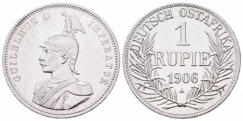 Německá východní Afrika, 1 Rupie 1906 A