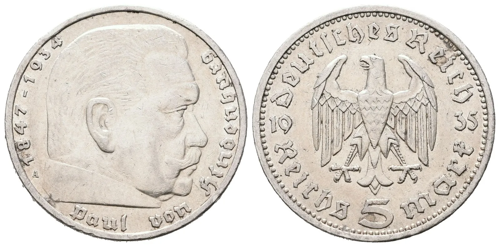 III. říše, 5 Marka 1935 A