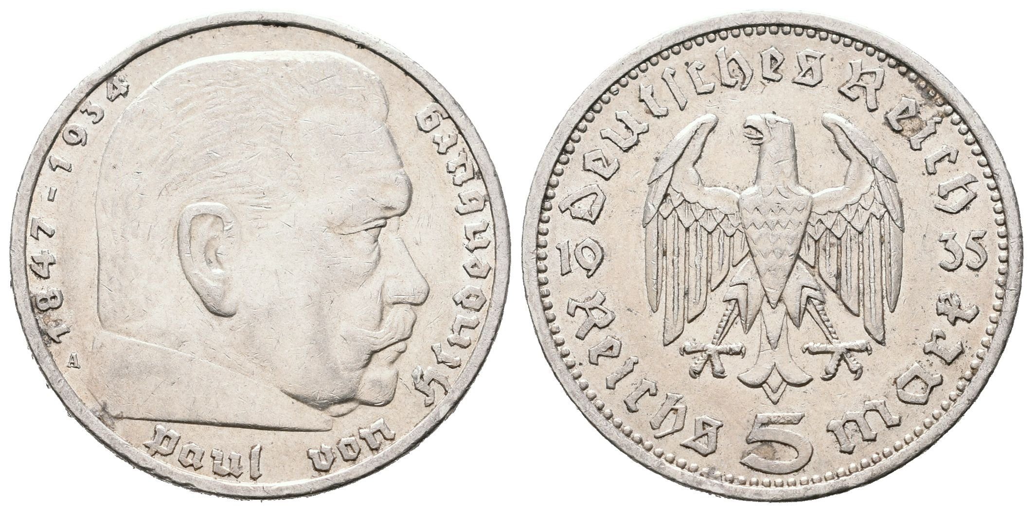 III. říše, 5 Marka 1935 A