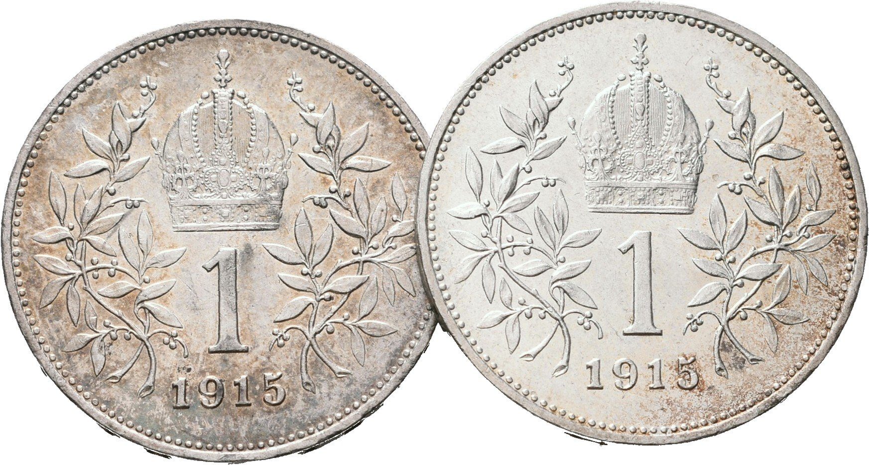 1 Koruna 1915, lot 2 ks