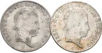 Ferdinand V., 20 Krejcar 1847 C a 1848 C, Praha, lot 2 ks