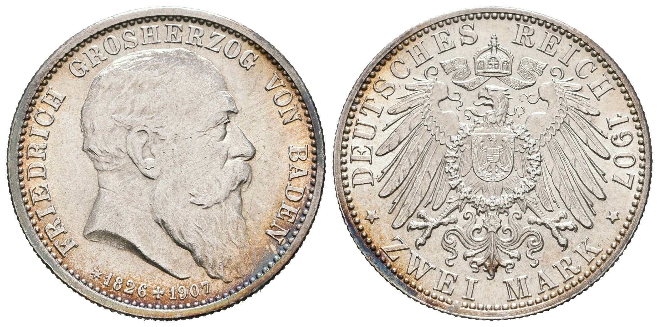 Baden, 2 Marka 1907 - Pamětní