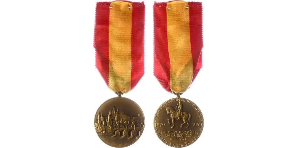 Pamětní medaile I. sboru vojenských záložníků ČSR v Praze z roku 1959
