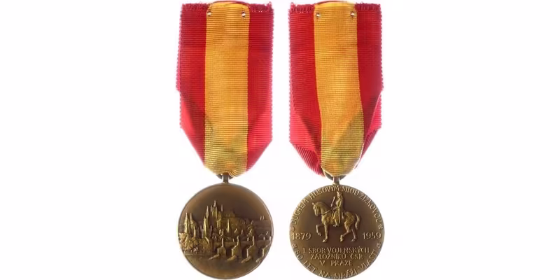 Pamětní medaile I. sboru vojenských záložníků ČSR v Praze z roku 1959