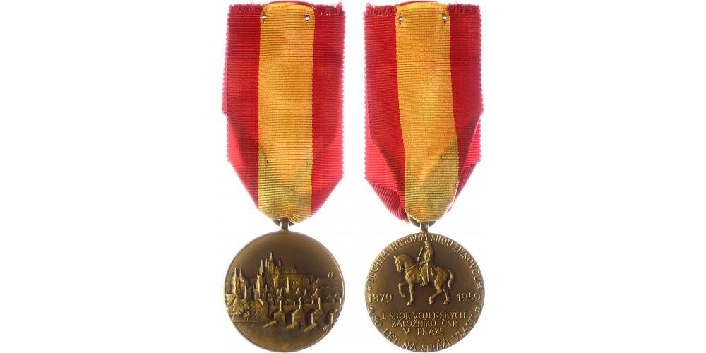 Pamětní medaile I. sboru vojenských záložníků ČSR v Praze z roku 1959