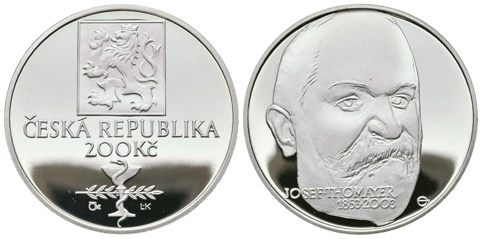 200 Kč 2003 - Josef Thomayer, PROOF
