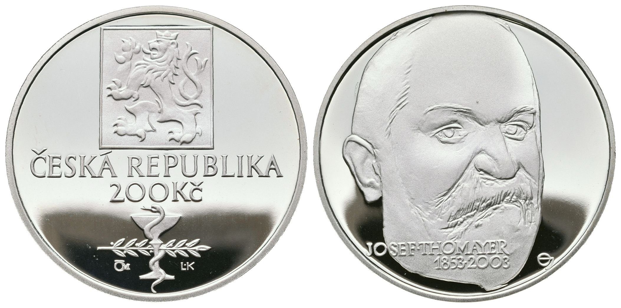 200 Kč 2003 - Josef Thomayer, PROOF