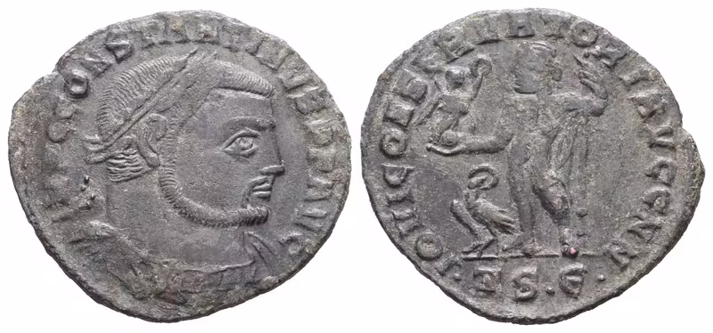 Constantinus I., follis, Thessalonica, RIC 61b