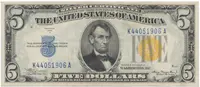 USA, 5 Dollars 1934, vojenské vydání pro severní Afriku, P.414AY