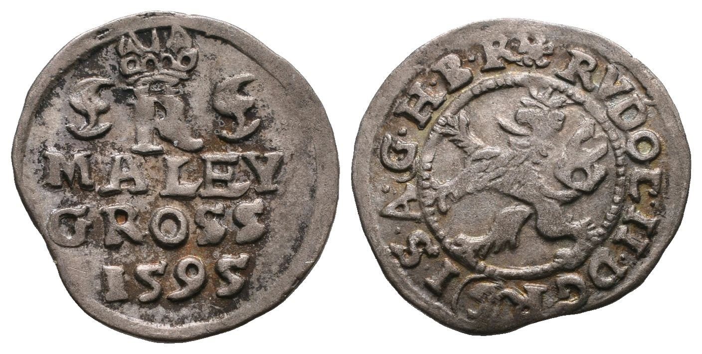 Rudolf II., Malý groš 1595, České Budějovice
