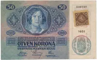50 Koruna 1914 (1919), kolkovaná, Hej.4