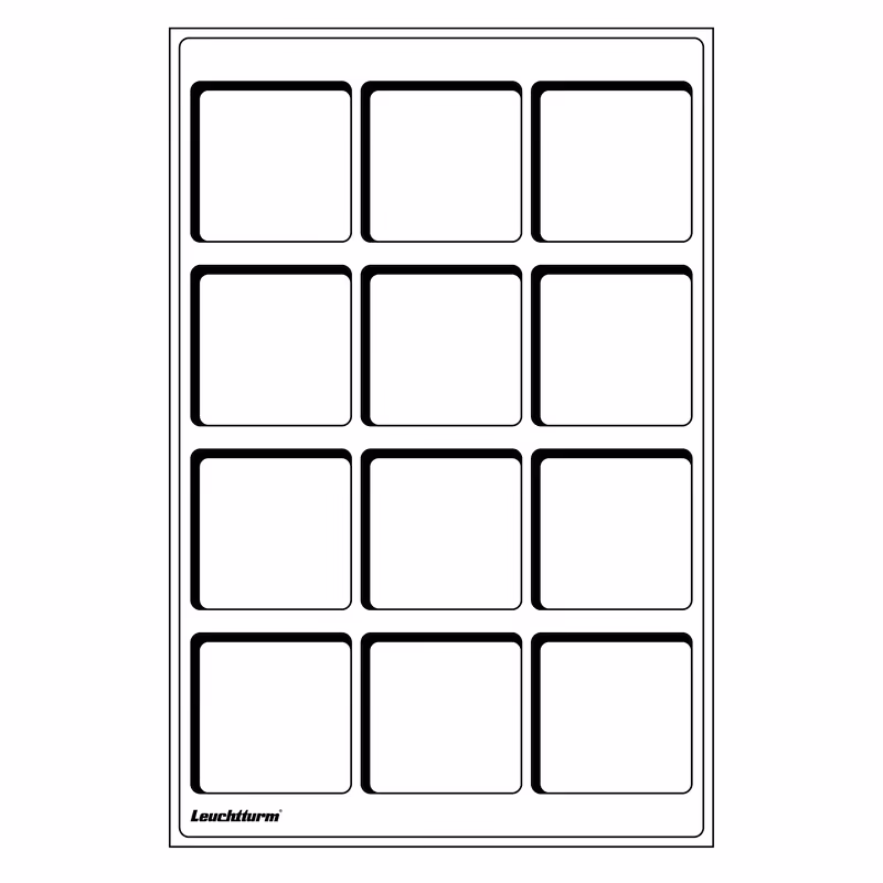 Mincovní plato L-formát - 12 políček 67x67 mm - 2 kusy