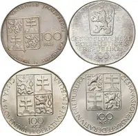 100 Kčs 1990 - Velká pardubická, bez punců, — 2