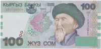 Kyrgyzstán, 100 Som 2002, P.21