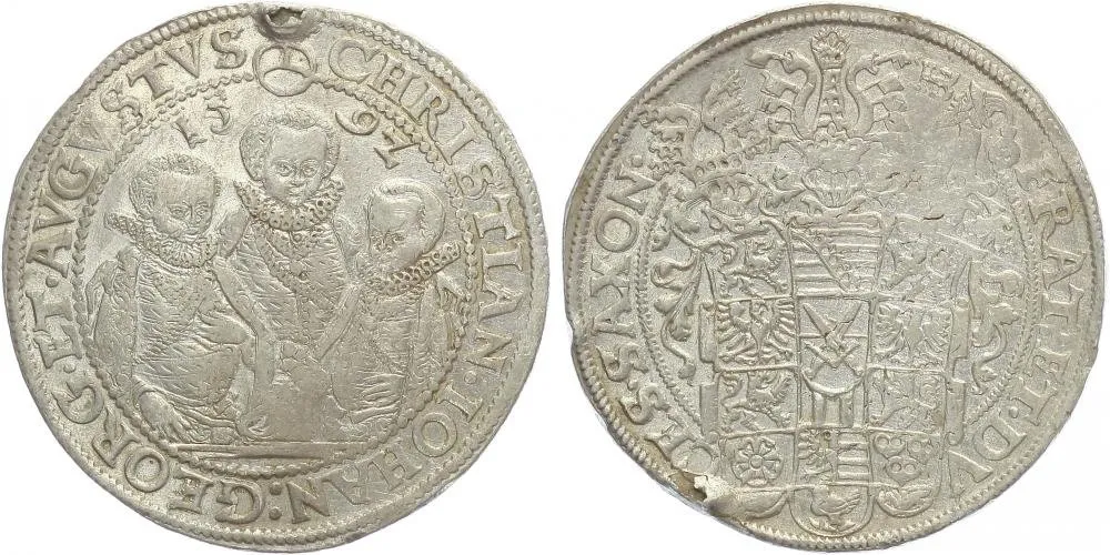 Sasko, Christian II., Johann Georg I. a August, 1591 - 1611 — 1