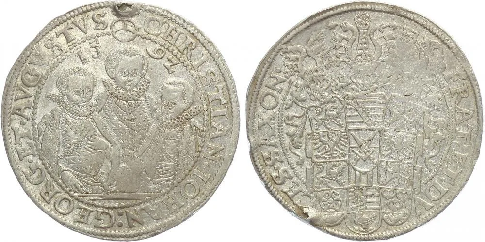 Sasko, Christian II., Johann Georg I. a August, 1591 - 1611 — 1