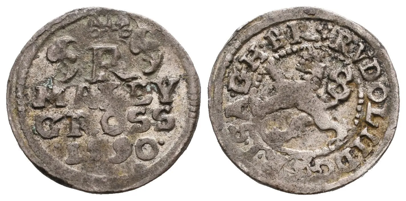 Rudolf II., Malý groš 1590, České Budějovice