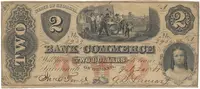 USA, Georgia, Savannah, The Bank of Commerce, 2 Dollars 20. 7. 1861