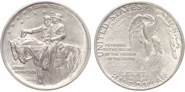 USA, 1/2 Dollar 1925 - Stone Mountain Memorial