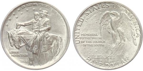 USA, 1/2 Dollar 1925 - Stone Mountain Memorial