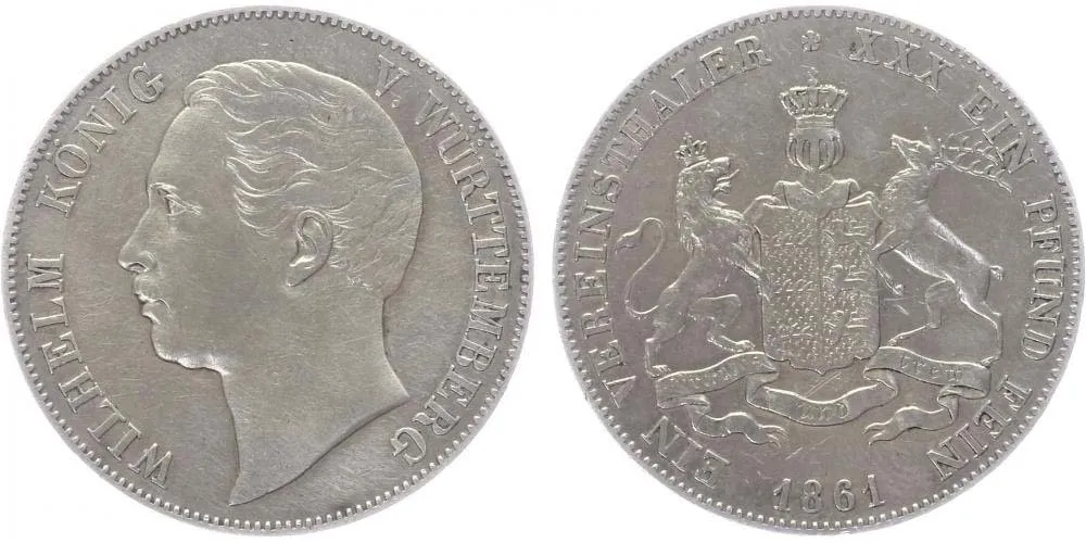 Württemberg, Wilhelm I., 1816 - 1864 — 1