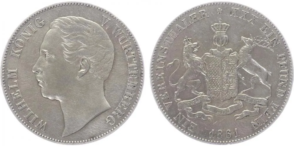 Württemberg, Wilhelm I., 1816 - 1864 — 1