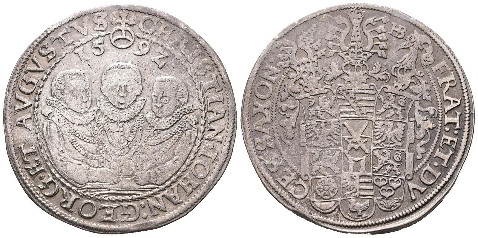 Sasko, Christian II., Johann Georg I. a August, 1591 - 1611 — 1