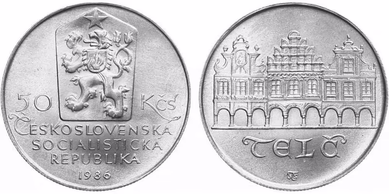 50 Kčs 1986 - Telč