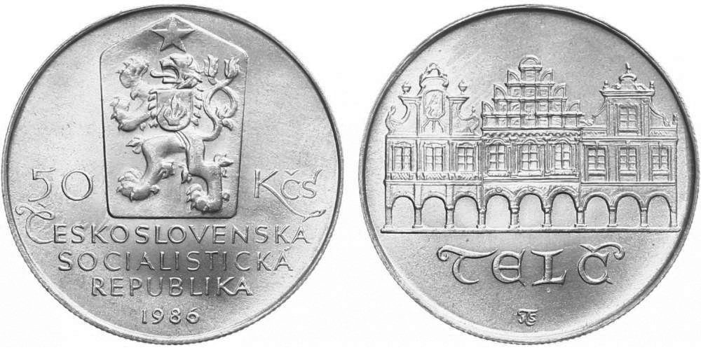 50 Kčs 1986 - Telč